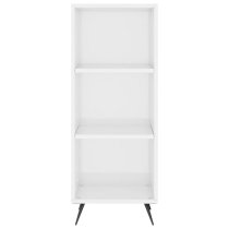 Lavey High Gloss Shelving Unit With 2 Shelves In White