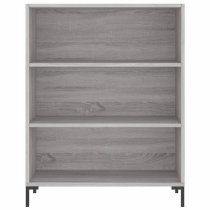 Manric Wooden Bookcase With 2 Shelves In Grey Sonoma Oak