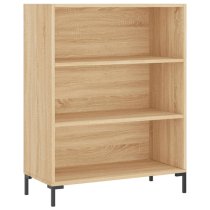 Manric Wooden Bookcase With 2 Shelves In Sonoma Oak