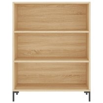 Manric Wooden Bookcase With 2 Shelves In Sonoma Oak