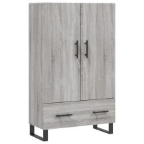 Kacia Wooden Highboard With 2 Doors 1 Drawers In Grey Sonoma Oak