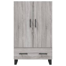 Kacia Wooden Highboard With 2 Doors 1 Drawers In Grey Sonoma Oak