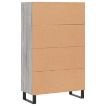 Kacia Wooden Highboard With 2 Doors 1 Drawers In Grey Sonoma Oak