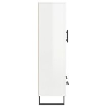 Kacia High Gloss Highboard With 2 Doors 1 Drawers In White