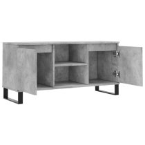 Kacia Wooden TV Stand With 2 Doors In Concrete Effect