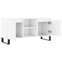 Kacia High Gloss TV Stand With 2 Doors In White