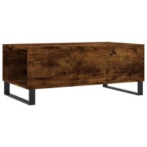 Henry Wooden Coffee Table With 1 Drawer In Smoked Oak