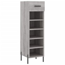 Iris Wooden Shoe Storage Cabinet 1 Drawer In Grey Sonoma Oak