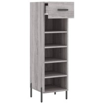 Iris Wooden Shoe Storage Cabinet 1 Drawer In Grey Sonoma Oak