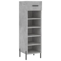 Iris Wooden Shoe Storage Cabinet 1 Drawer In Concrete Effect