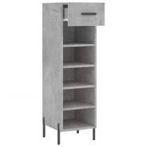 Iris Wooden Shoe Storage Cabinet 1 Drawer In Concrete Effect