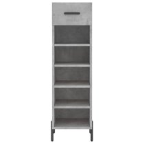 Iris Wooden Shoe Storage Cabinet 1 Drawer In Concrete Effect