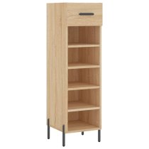 Iris Wooden Shoe Storage Cabinet With 1 Drawer In Sonoma Oak