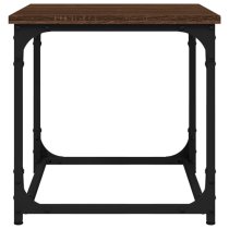 Nadra Wooden Side Table Square In Brown Oak