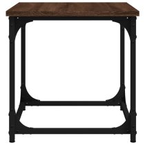 Nadra Wooden Side Table Square In Brown Oak