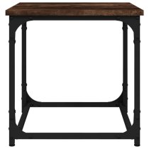 Nadra Wooden Side Table Square In Smoked Oak