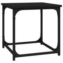 Nadra Wooden Side Table Square In Black