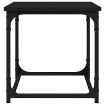 Nadra Wooden Side Table Square In Black