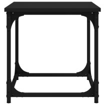 Nadra Wooden Side Table Square In Black