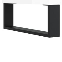 Mateo High Gloss TV Stand With 3 Flap Doors In White