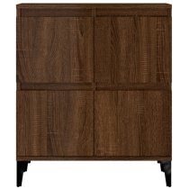 Peyton Wooden Sideboard With 8 Doors In Brown Oak