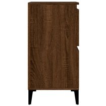 Peyton Wooden Sideboard With 8 Doors In Brown Oak