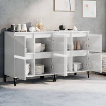 Peyton High Gloss Sideboard With 8 Doors In White