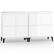 Peyton High Gloss Sideboard With 8 Doors In White