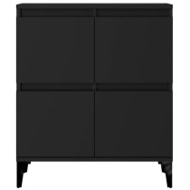 Peyton Wooden Sideboard With 8 Doors In Black