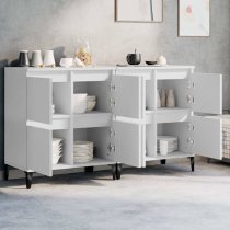 Peyton Wooden Sideboard With 8 Doors In White