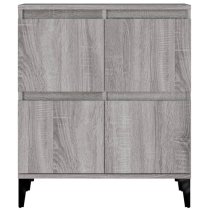 Peyton Wooden Sideboard With 12 Doors In Grey Sonoma Oak