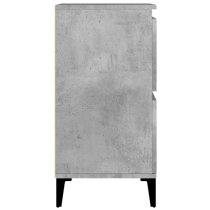 Peyton Wooden Sideboard With 12 Doors In Concrete Effect