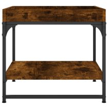 Tacey Wooden Coffee Table Square In Smoked Oak