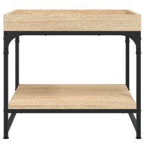 Tacey Wooden Coffee Table Square In Sonoma Oak