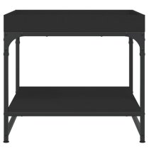 Tacey Wooden Coffee Table Square In Black