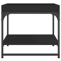 Tacey Wooden Coffee Table Square In Black