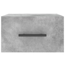 Valence Wall Hung Wooden Bedside Cabinet In Concrete Effect