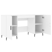 Waterford Wooden Computer Desk With 2 Doors In White