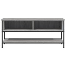 Tacey Wooden TV Stand With 2 Open Shelves In Grey Sonoma Oak