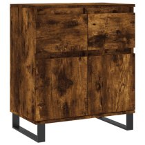 Urbino Wooden Sideboard With 2 Doors 1 Drawer In Smoked Oak