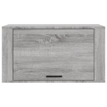 Cairns Wall Hung Wooden Shoe Storage Cabinet In Grey Sonoma Oak