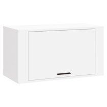 Cairns Wall Hung Wooden Shoe Storage Cabinet In White