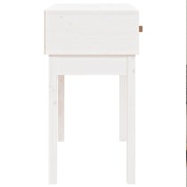 Alanya Pinewood Console Table With 2 Drawers In White