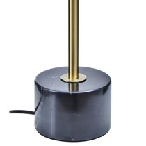 Palma Gold Metal Table Lamp With Black Marble Base