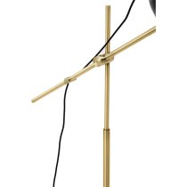 Essen Black Shade Floor Lamp With And White Marble Base