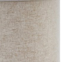 Moroni Natural Linen Floor Lamp With White Marble Base