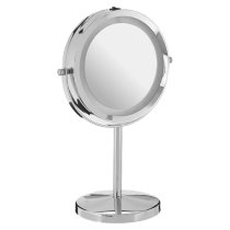 Cardiff Dressing Mirror In Chrome Plated Frame With LED