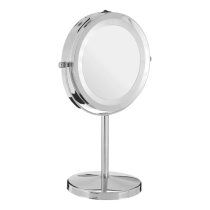 Cardiff Dressing Mirror In Chrome Plated Frame With LED