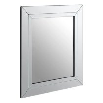 Sanford Small Square Bevelled Wall Mirror