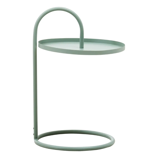 Tavira Metal Hanging Top Side Table Round In Green